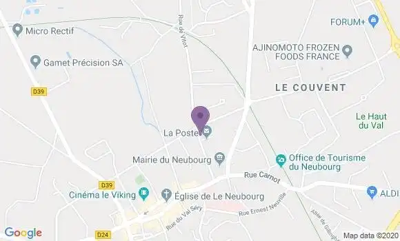 Localisation Banque Postale Agence de Le Neubourg