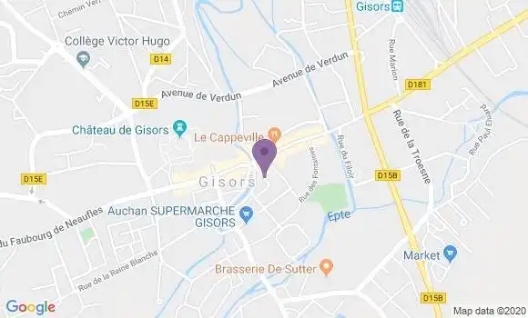 Localisation Banque Postale Agence de Gisors