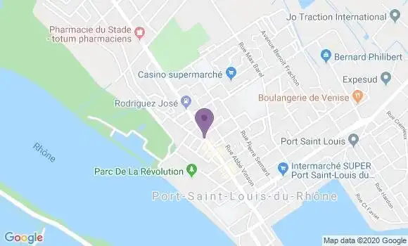 Localisation Société Générale Agence de Port Saint Louis