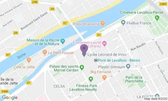 Localisation LCL Agence de Levallois Perret Front de Seine