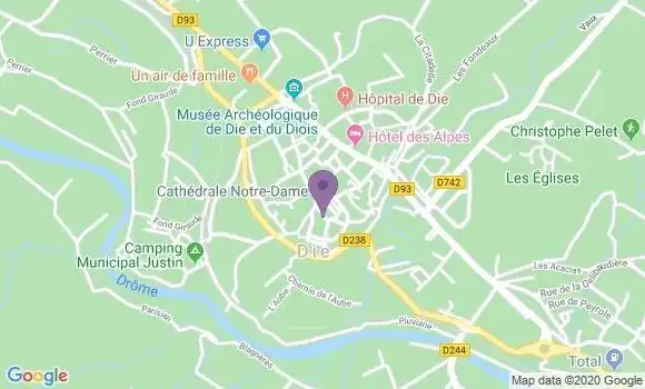 Localisation Banque Postale Agence de Die