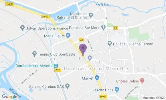 Localisation LCL Agence de Dombasle sur Meurthe