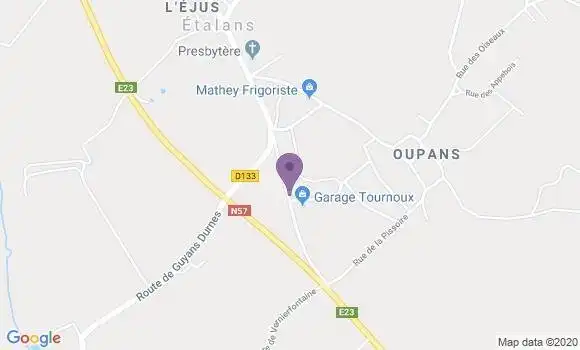 Localisation Banque Postale Agence de Valdahon