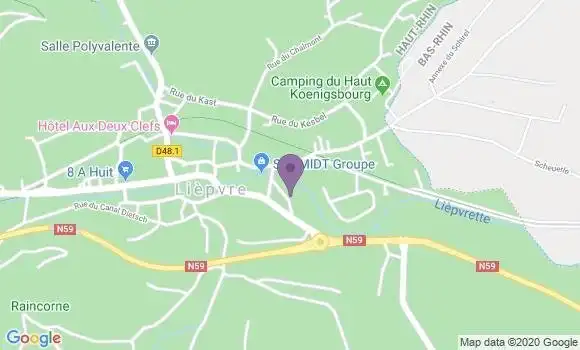 Localisation Banque Postale Agence de Saint Hippolyte