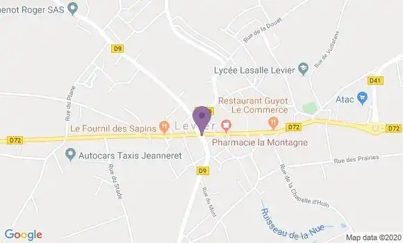 Localisation Banque Postale Agence de Levier