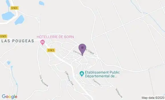 Localisation Banque Postale Agence de Salagnac Clairvivre