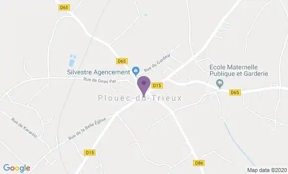 Localisation Banque Postale Agence de Plouëc du Trieux