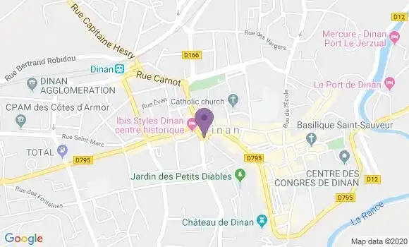 Localisation Banque Postale Agence de Dinan