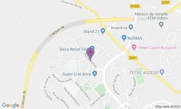 Localisation Banque Postale Agence de Talant