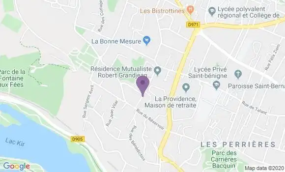 Localisation Banque Postale Agence de Talant Cerisiers