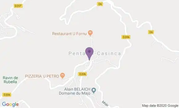Localisation Banque Postale Agence de Penta Di Casinca Folelli