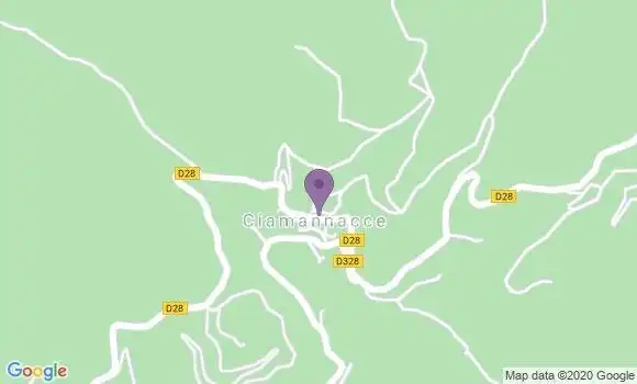 Localisation Banque Postale Agence de Ciamannacce