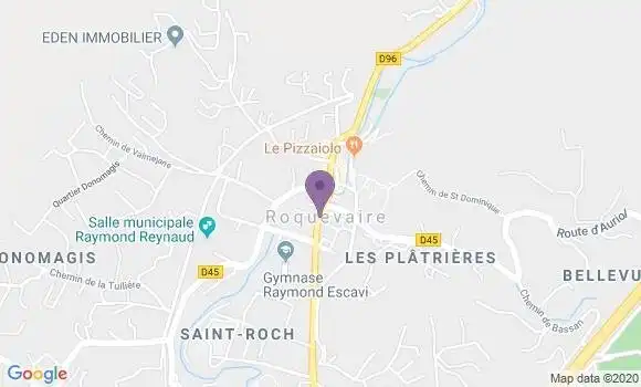 Localisation Société Générale Agence de Roquevaire