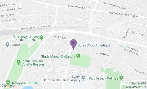 Localisation Banque Postale Agence de La Rochelle Port Neuf