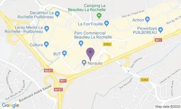 Localisation Banque Postale Agence de Puilboreau Beaulieu