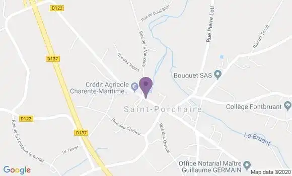 Localisation Banque Postale Agence de Saint Porchaire