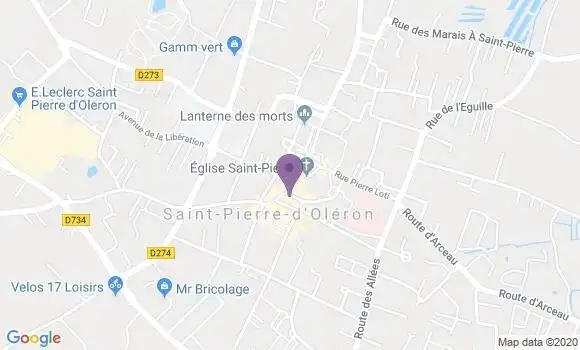Localisation Banque Postale Agence de Saint Pierre d