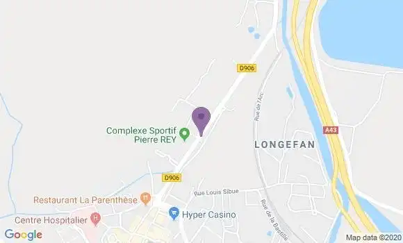 Localisation LCL Agence de Saint Jean de Maurienne