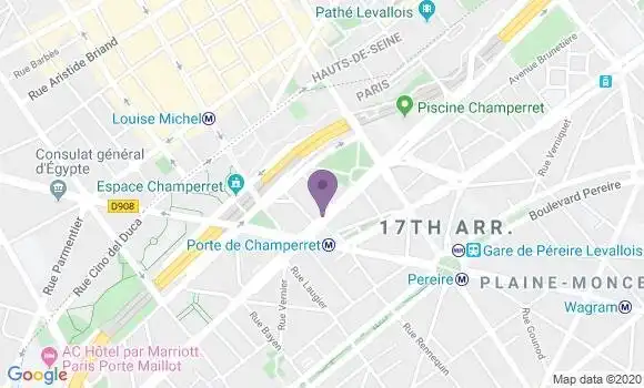 Localisation LCL Agence de Paris Gouvion Saint Cyr