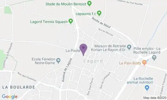 Localisation Banque Postale Agence de Lagord