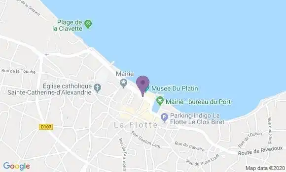 Localisation Banque Postale Agence de La Flotte