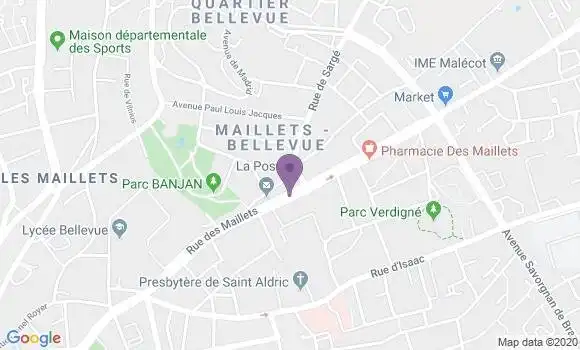 Localisation LCL Agence de Le Mans les Maillets