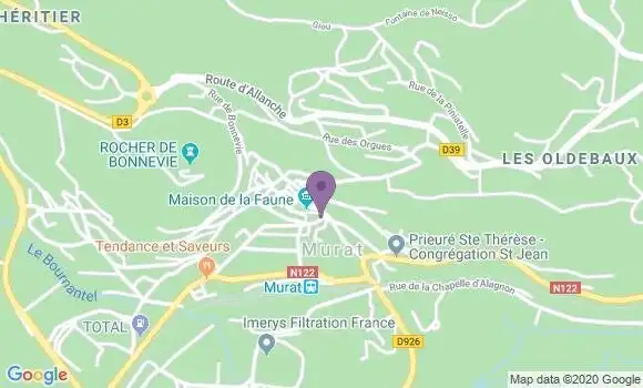 Localisation Banque Postale Agence de Murat