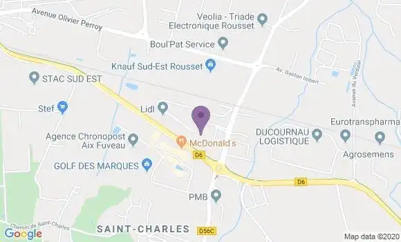 Localisation Société Générale Agence de Rousset