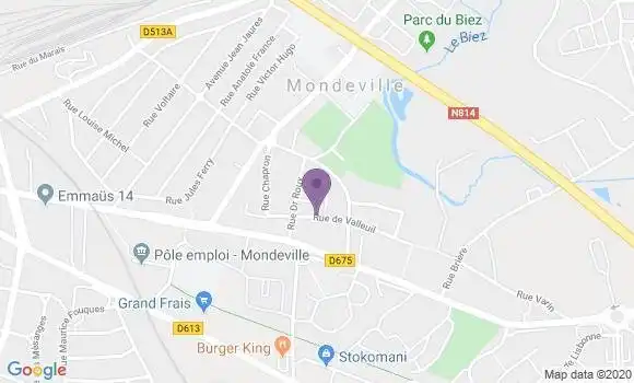 Localisation Banque Postale Agence de Mondeville