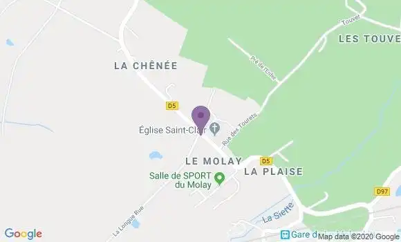Localisation Banque Postale Agence de Le Molay Littry