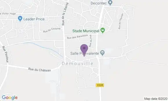 Localisation Banque Postale Agence de Demouville