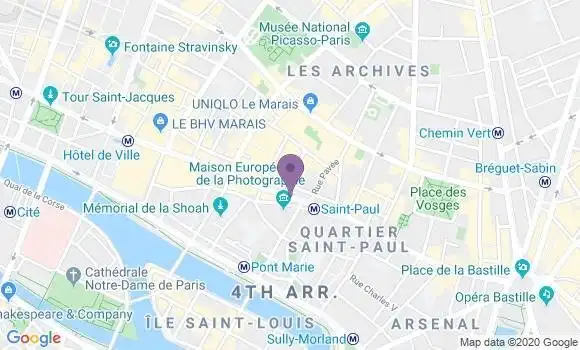 Localisation LCL Agence de Paris Saint Paul Marais