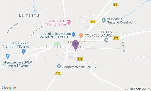 Localisation Banque Postale Agence de Caumont l