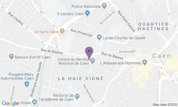 Localisation Banque Postale Agence de Bretteville sur Odon