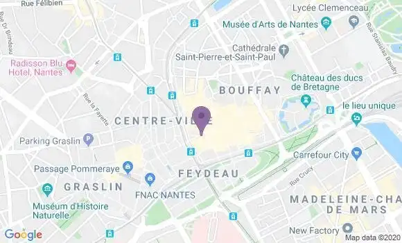 Localisation LCL Agence de Nantes 50 Otages
