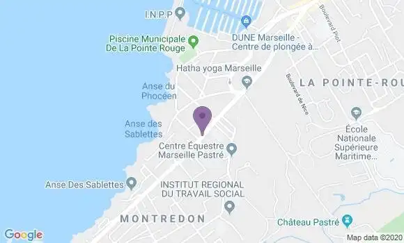 Localisation Banque Postale Agence de Marseille Montredon