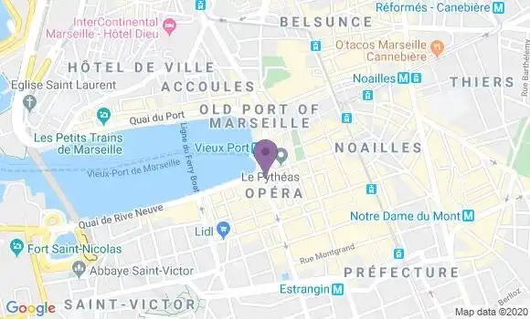Localisation Banque Postale Agence de Marseille Vieux Port