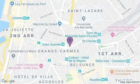 Localisation Banque Postale Agence de Marseille Porte d