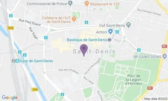 Localisation LCL Agence de Saint Denis Basilique