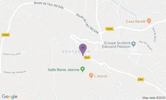 Localisation Banque Postale Agence de Ventabren