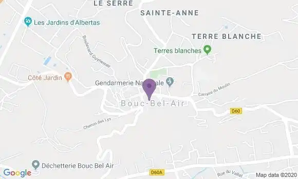 Localisation Banque Postale Agence de Simiane Collongue