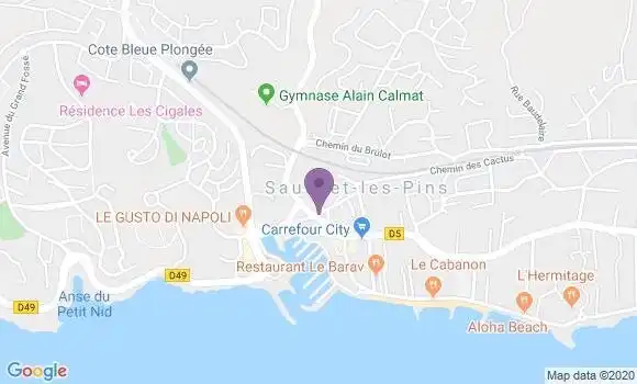 Localisation Banque Postale Agence de Sausset les Pins