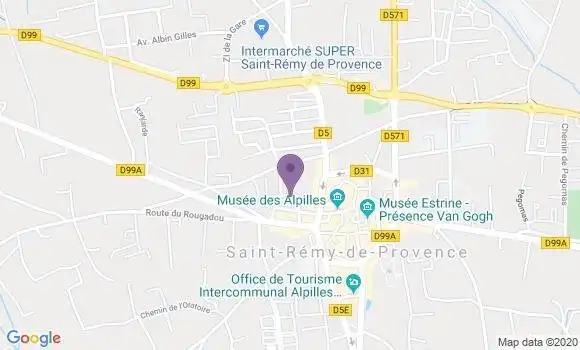 Localisation Banque Postale Agence de Saint Rémy de Provence