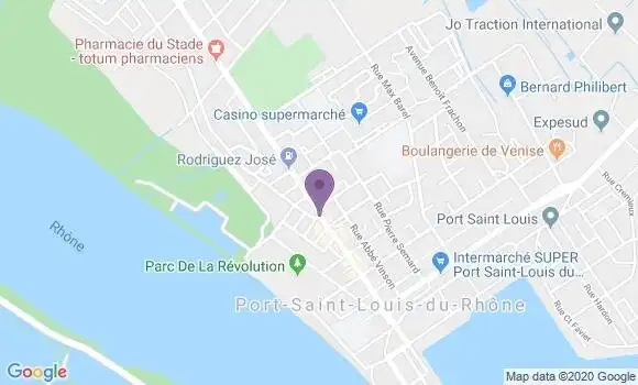 Localisation Banque Postale Agence de Port Saint Louis du Rhône