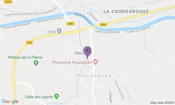 Localisation Banque Postale Agence de Meyrargues
