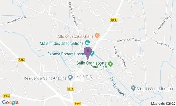 Localisation Banque Postale Agence de Grans