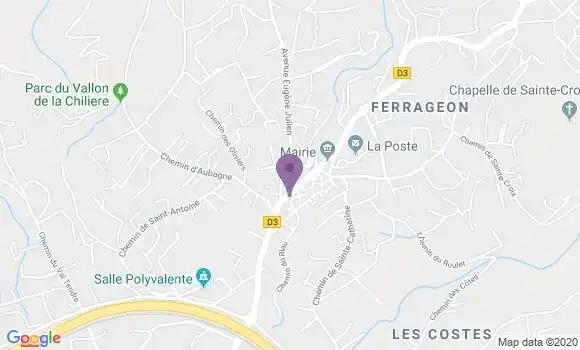 Localisation Banque Postale Agence de Ceyreste