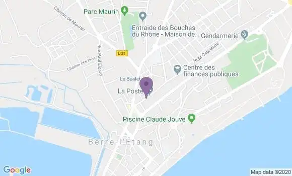 Localisation Banque Postale Agence de Berre l
