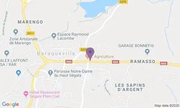 Localisation Banque Postale Agence de Baraqueville