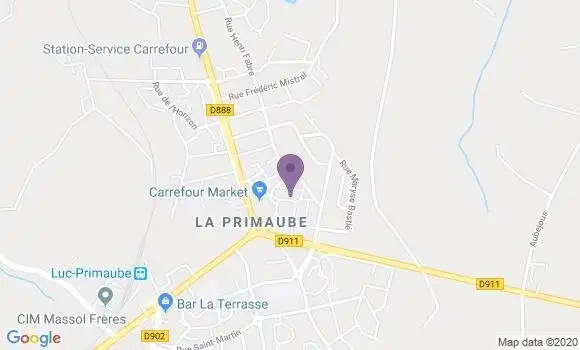 Localisation Banque Postale Agence de Luc la Primaube